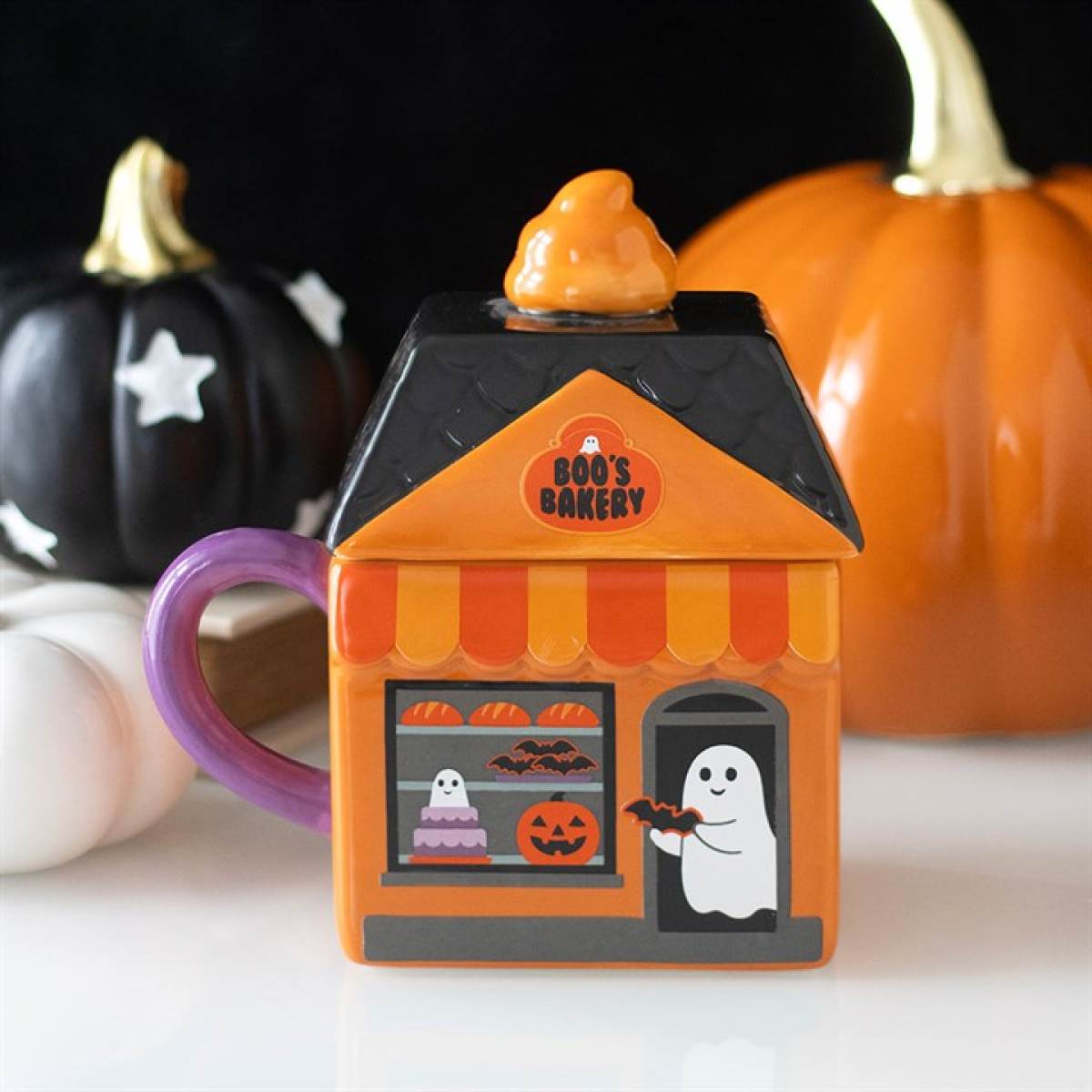 Boo's Bakery Lidded Mug