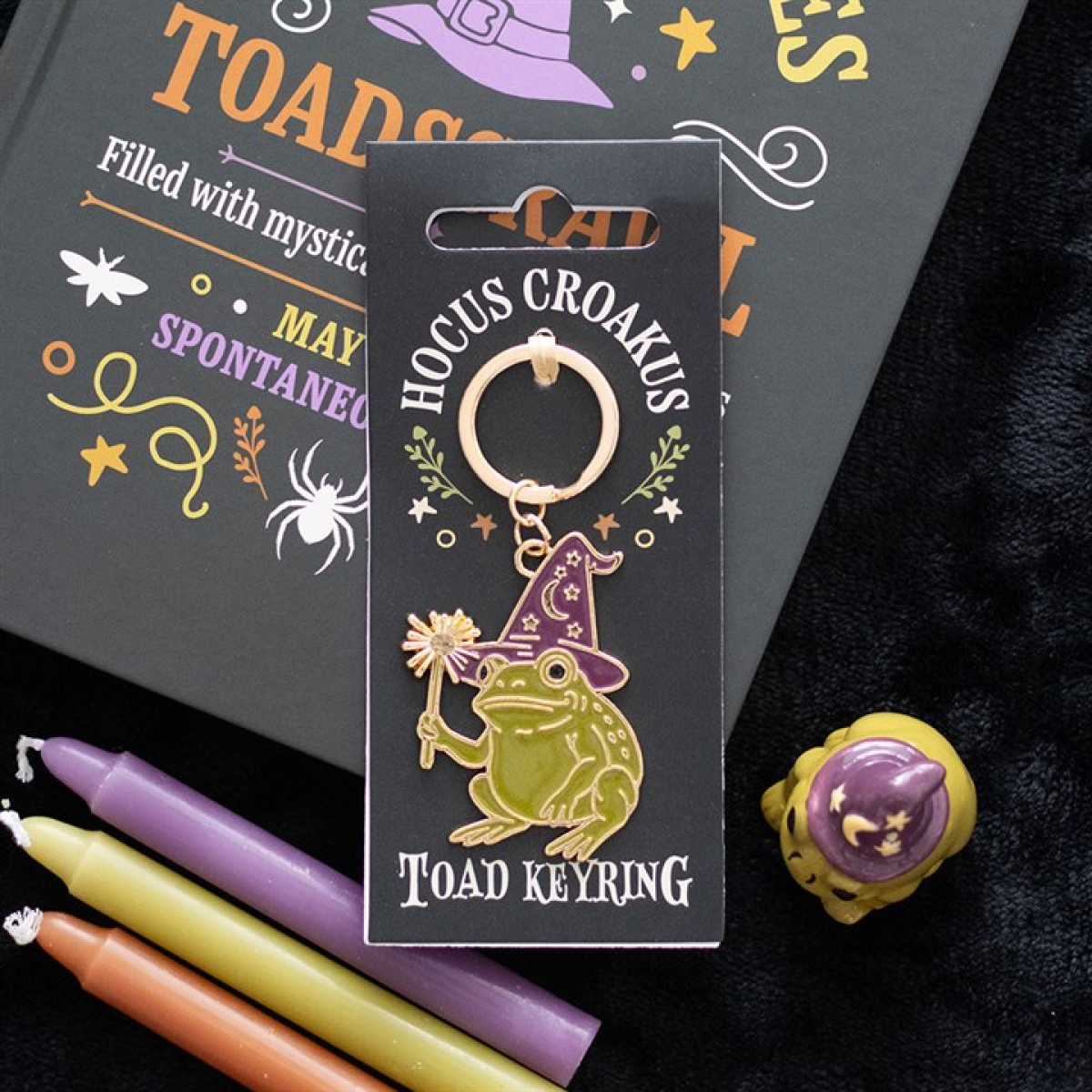 Hocus Croakus Magic Toad Keyring