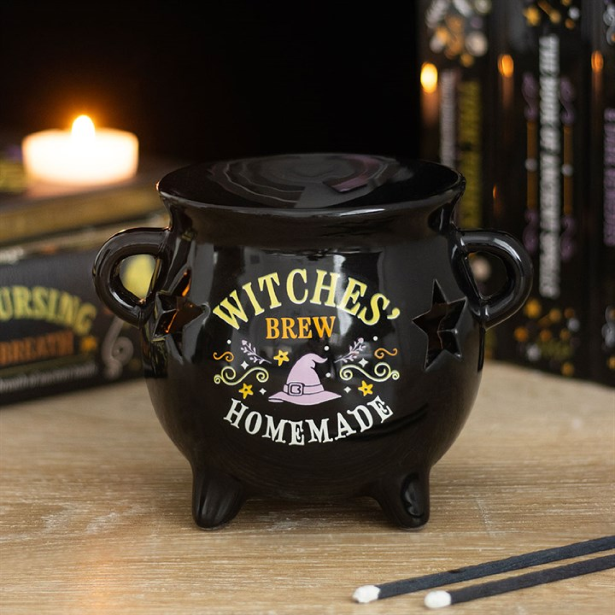Witches Brew Cauldron Oil Burner and Wax Warmer