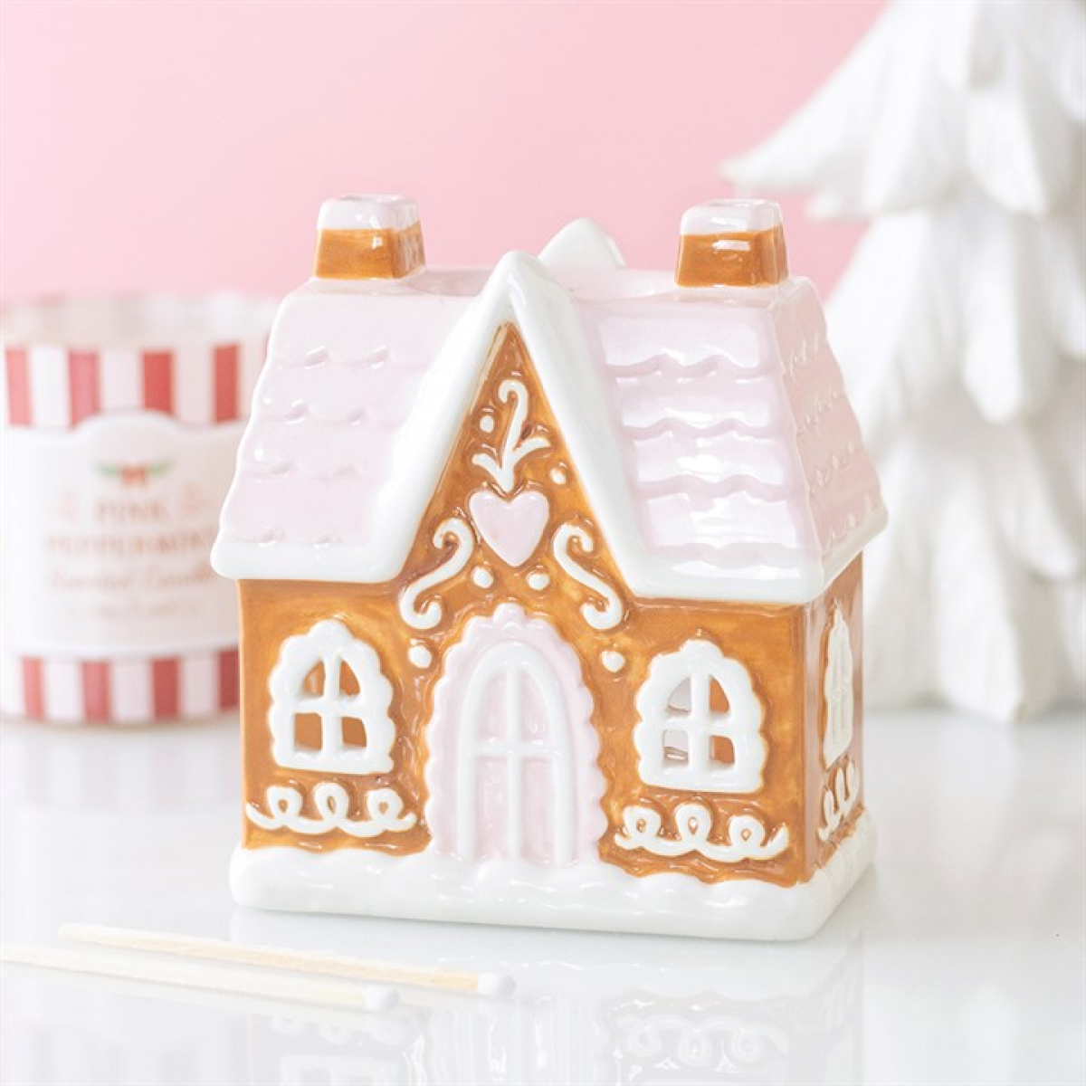 Sugarplum Gingerbread House Ceramic Oil Burner & Wax Warmer