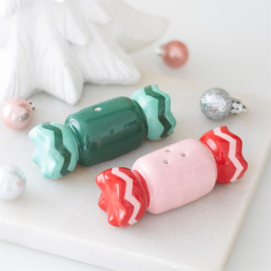 Christmas Sweets Salt & Pepper Shakers | Festive Ceramic Tableware