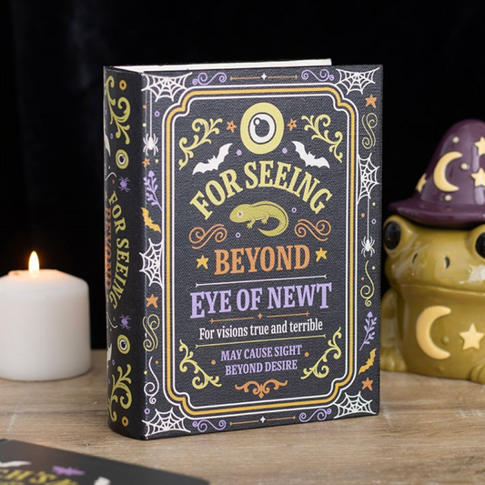 Eye of Newt Spell Book Storage Box | Witchy Halloween Secret Book Safe
