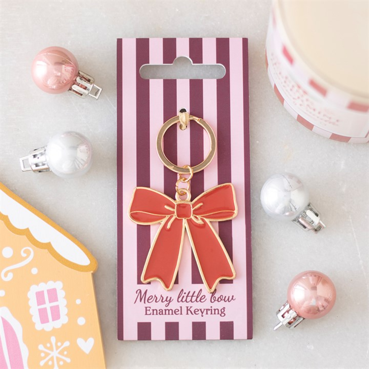 Red Bow Keyring