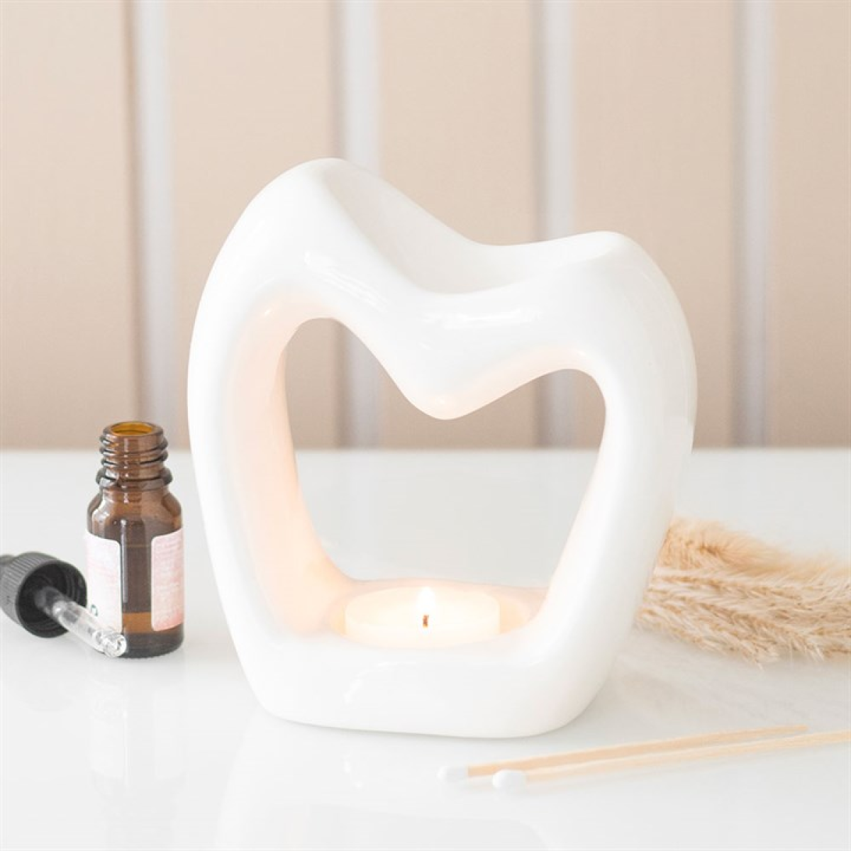 Sculptural Heart Oil Burner