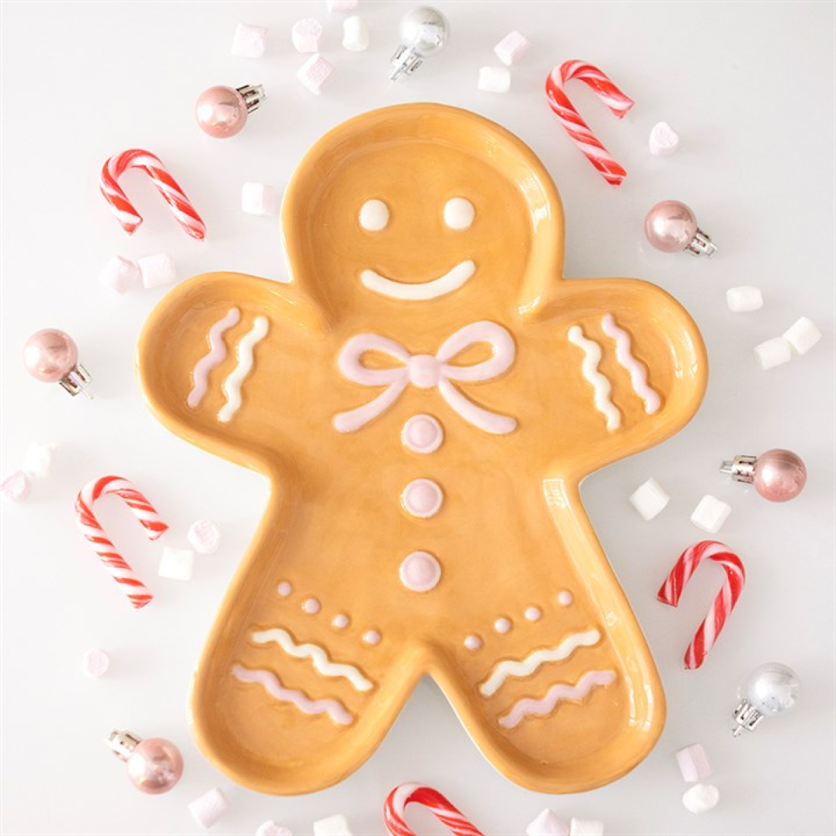 Sugarplum Bakery Gingerbread Man Serving Plate