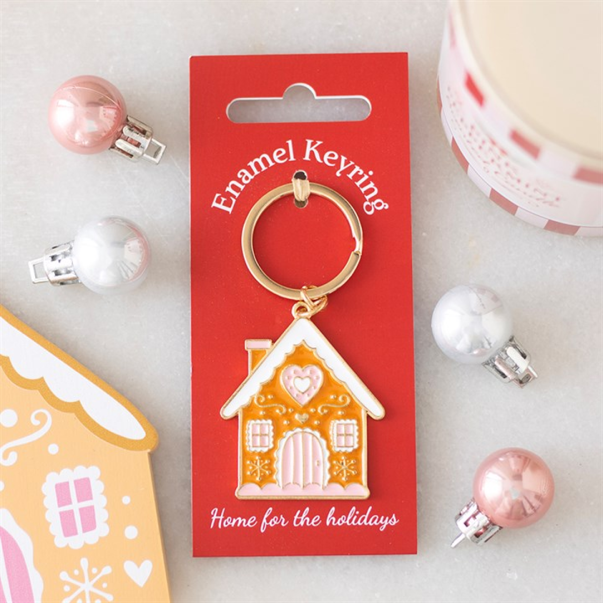 Gingerbread House Keyring