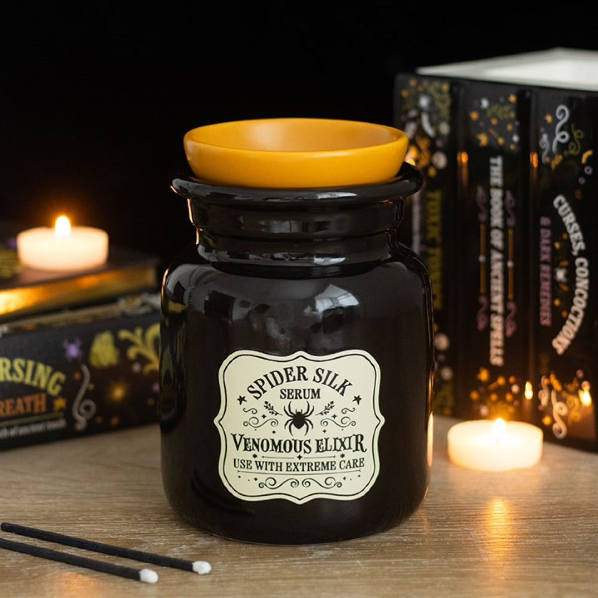 Spider Silk Serum Potion Bottle Oil Burner and Wax Warmer