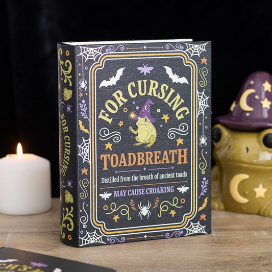 Toadbreath Spell Book Storage Box | Witchy Halloween Secret Book Safe