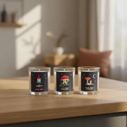 Gnome Sweet Gnome Candle Trio