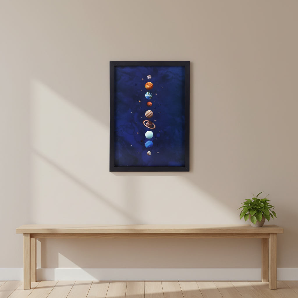 Solar System Framed Wall Print