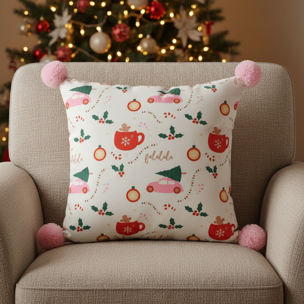 Christmas pattern cushion 