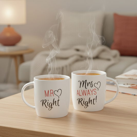 Set of 2 Mr & Mrs Mugs
