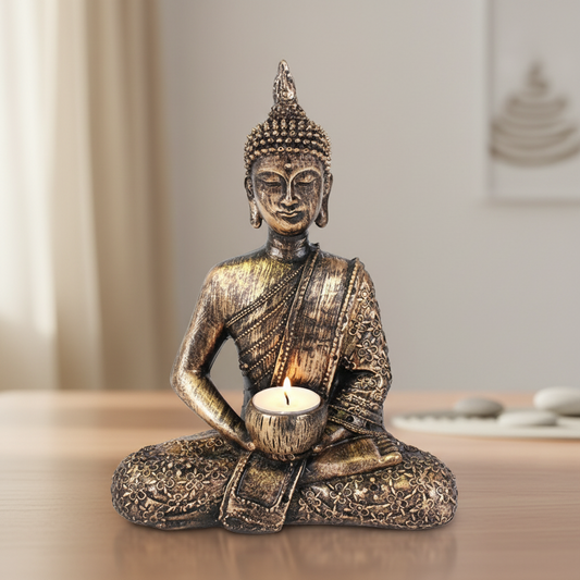 Sitting Thai Buddha Tealight Holder