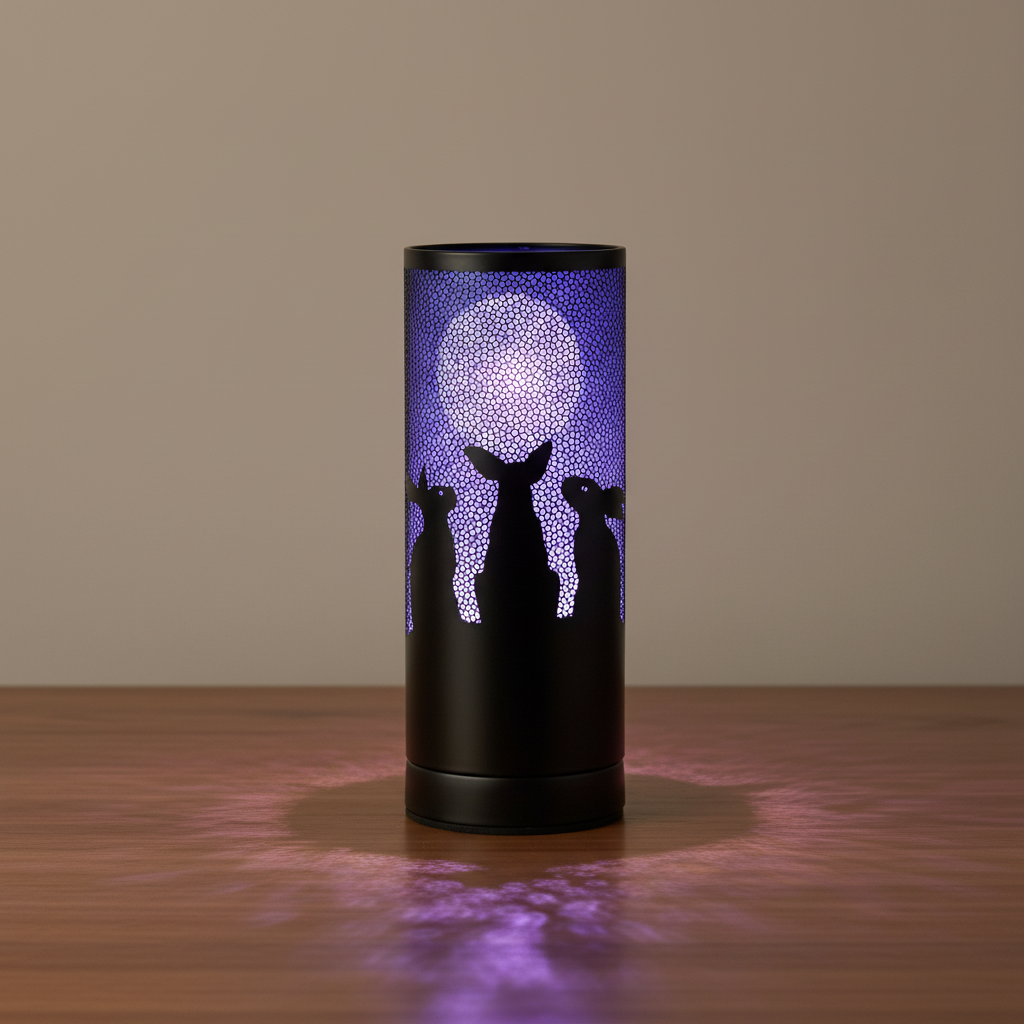 Moon Gazing Hares Aroma Lamp by Lisa Parker