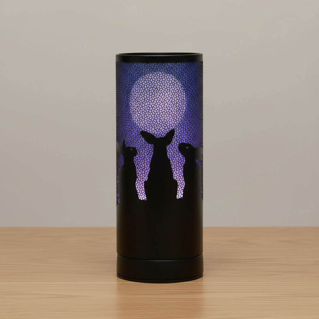 Moon Gazing Hares Aroma Lamp by Lisa Parker