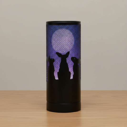 Moon Gazing Hares Aroma Lamp by Lisa Parker