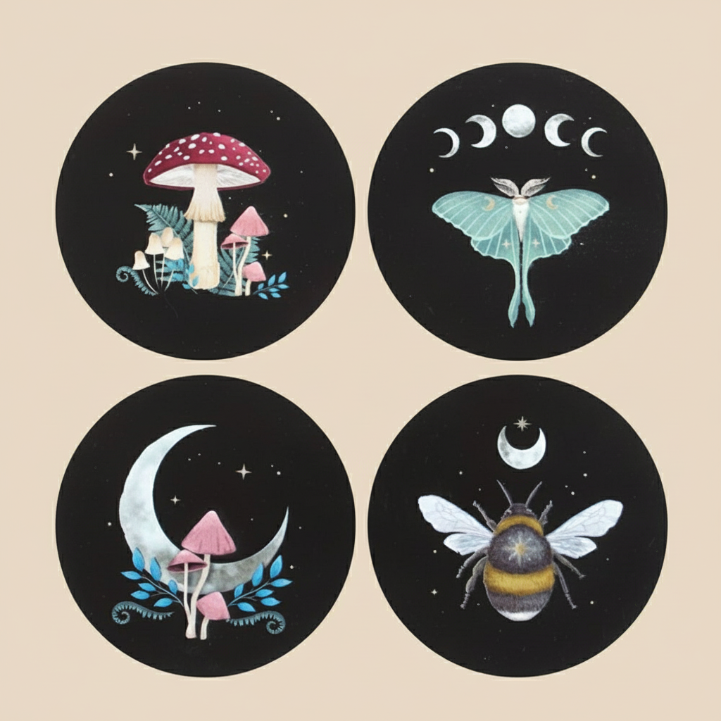 Dark Forest Coaster Set