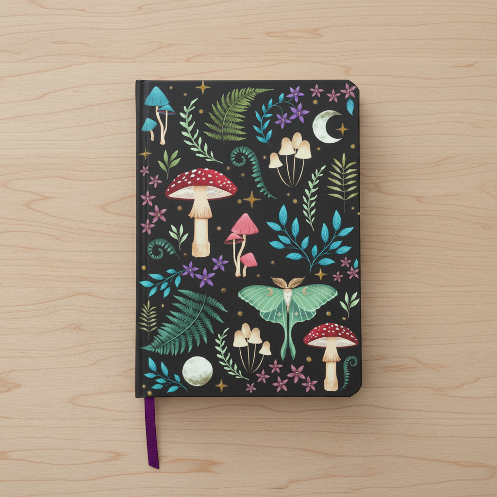 Dark Forest Print A5 Notebook