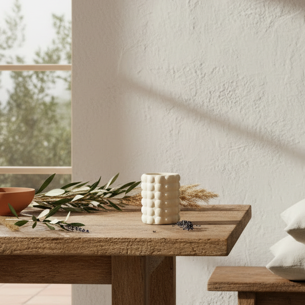 Cream Speckle Bubble Oil Burner