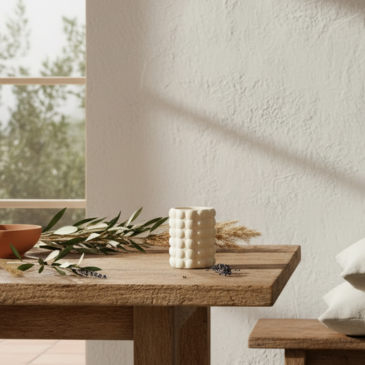Cream Speckle Bubble Oil Burner