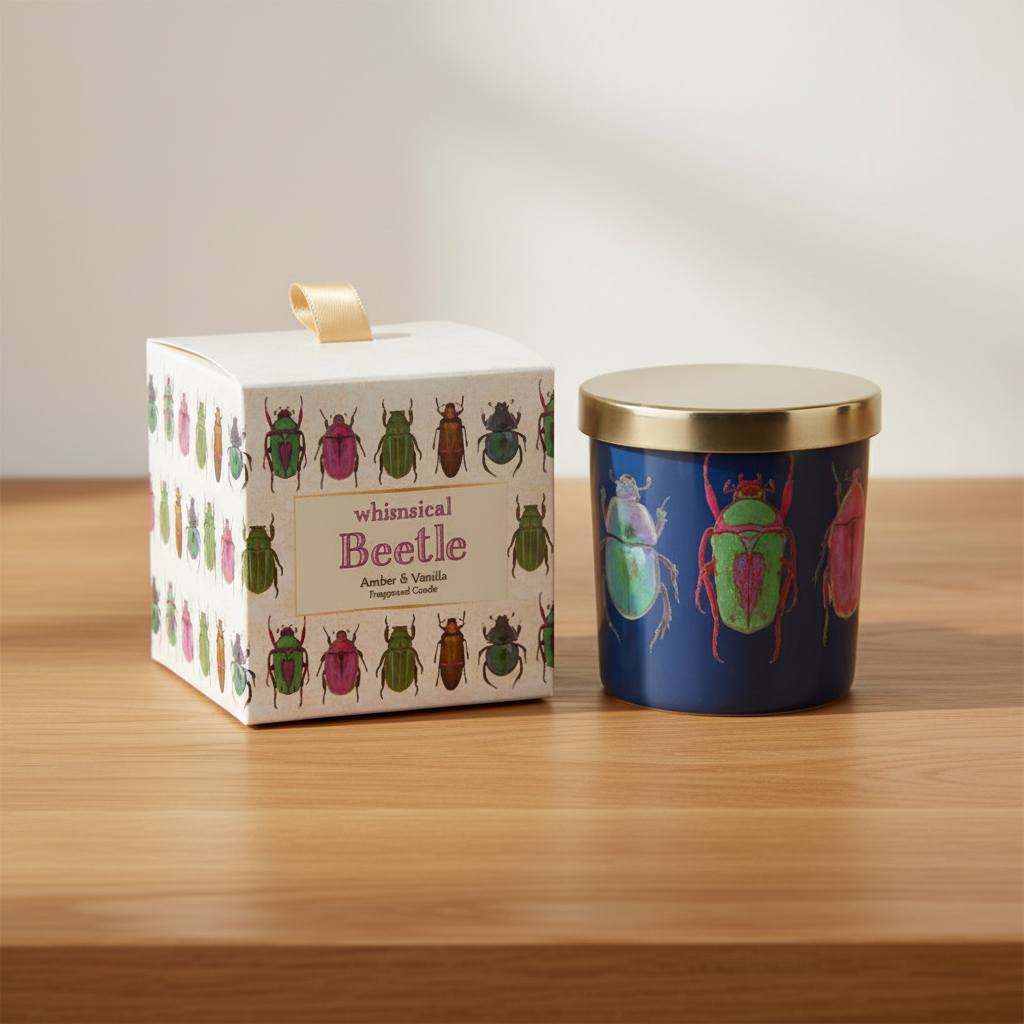 Blue Beetle Candle