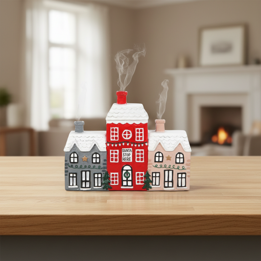 Christmas Village Incense Cone Holder