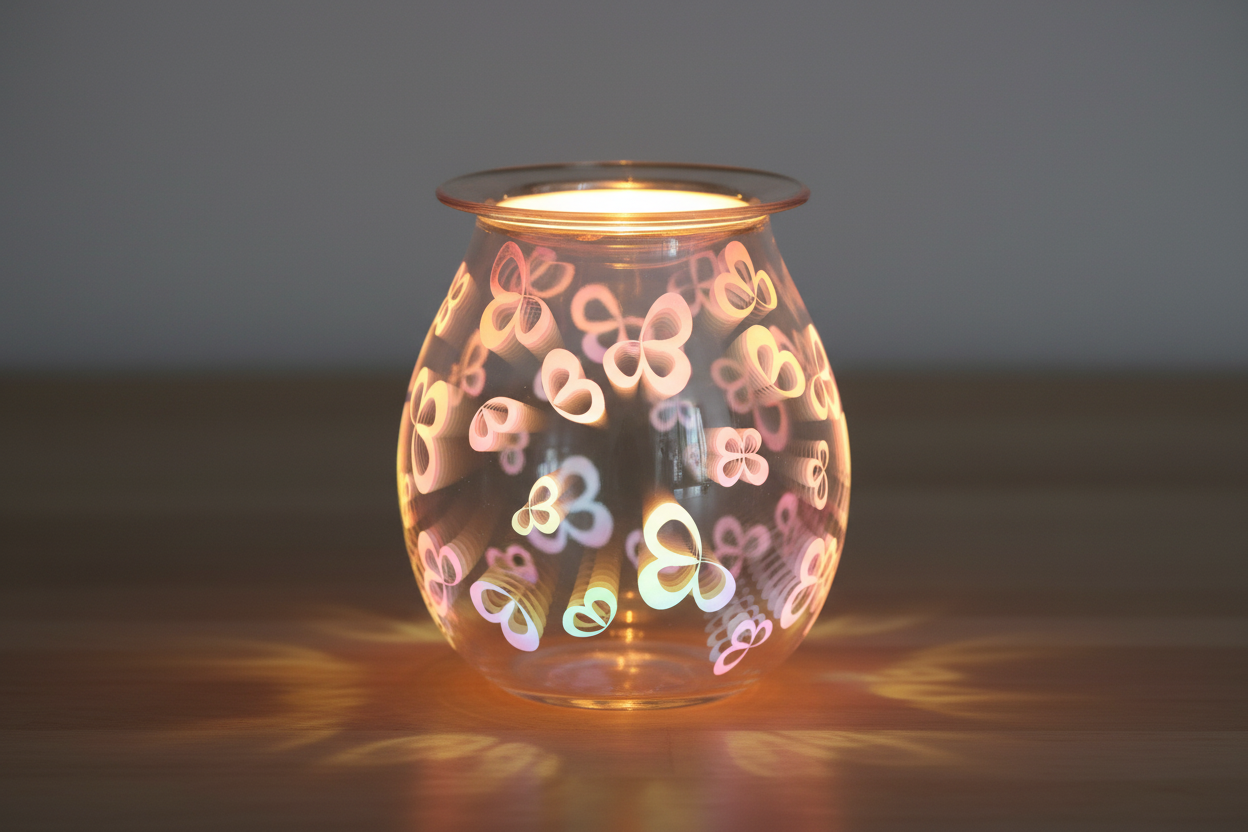 3D Flower Petal Light Up Electric Oil Burner