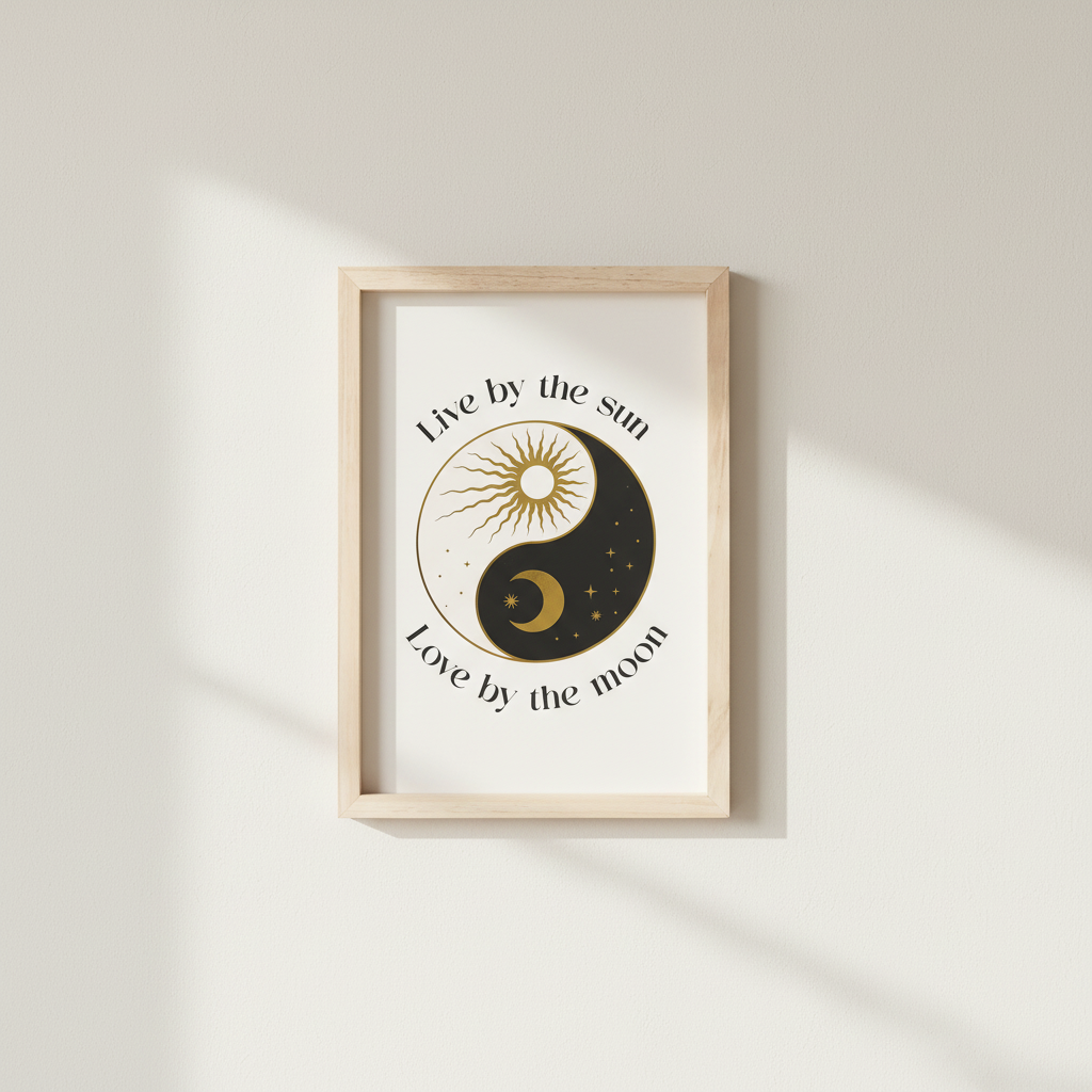 Yin Yang Framed Wall Art Print
