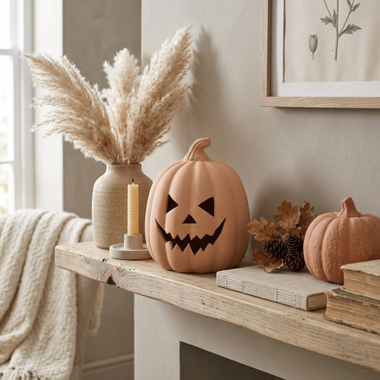 15cm Terracotta Pumpkin Ornament