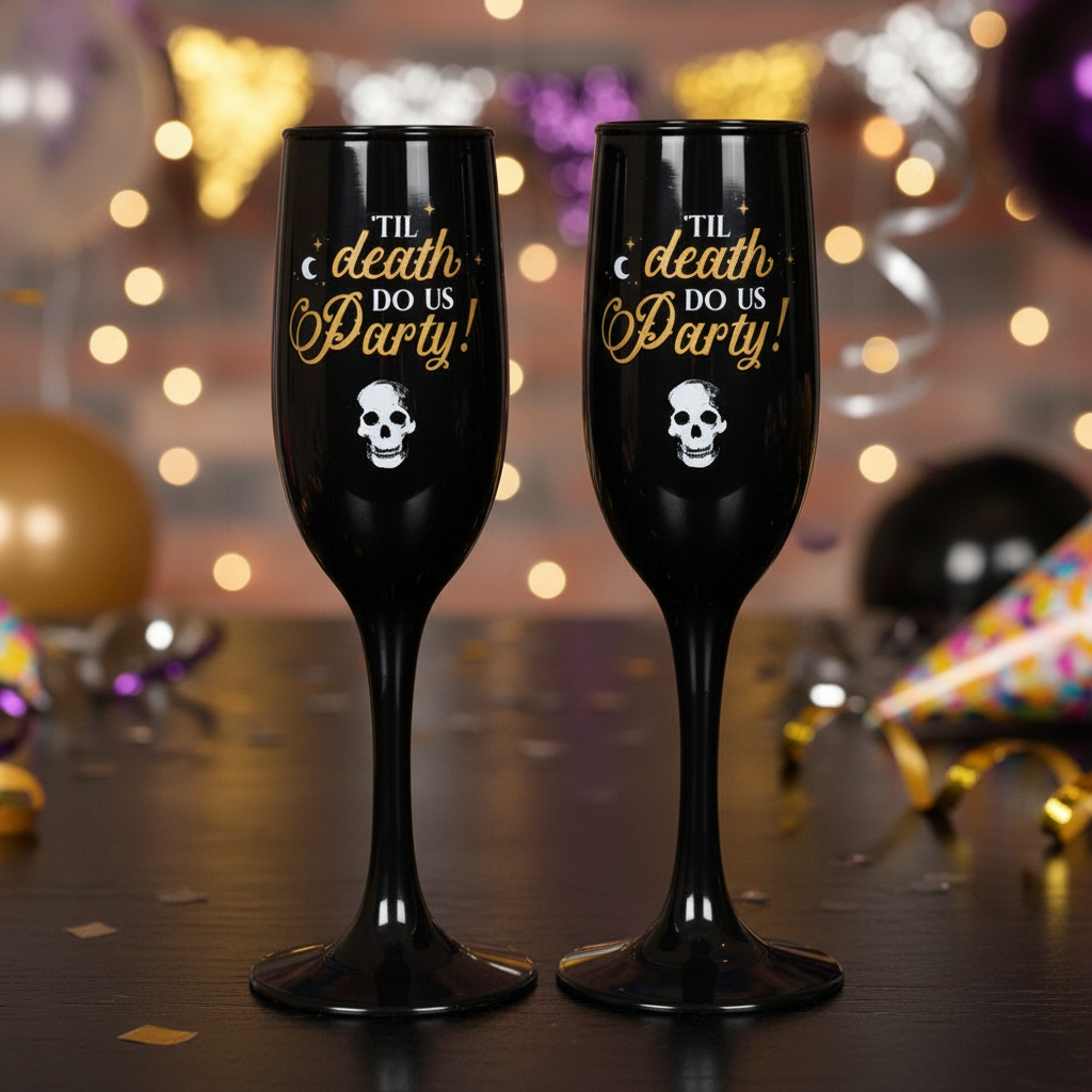 Til Death Do Us Party Champagne Flute Set