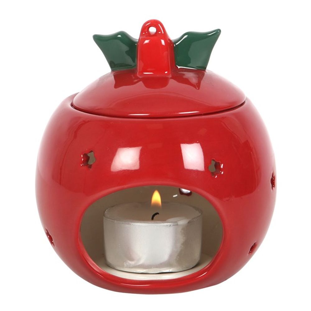 Red Christmas Bauble Oil Burner