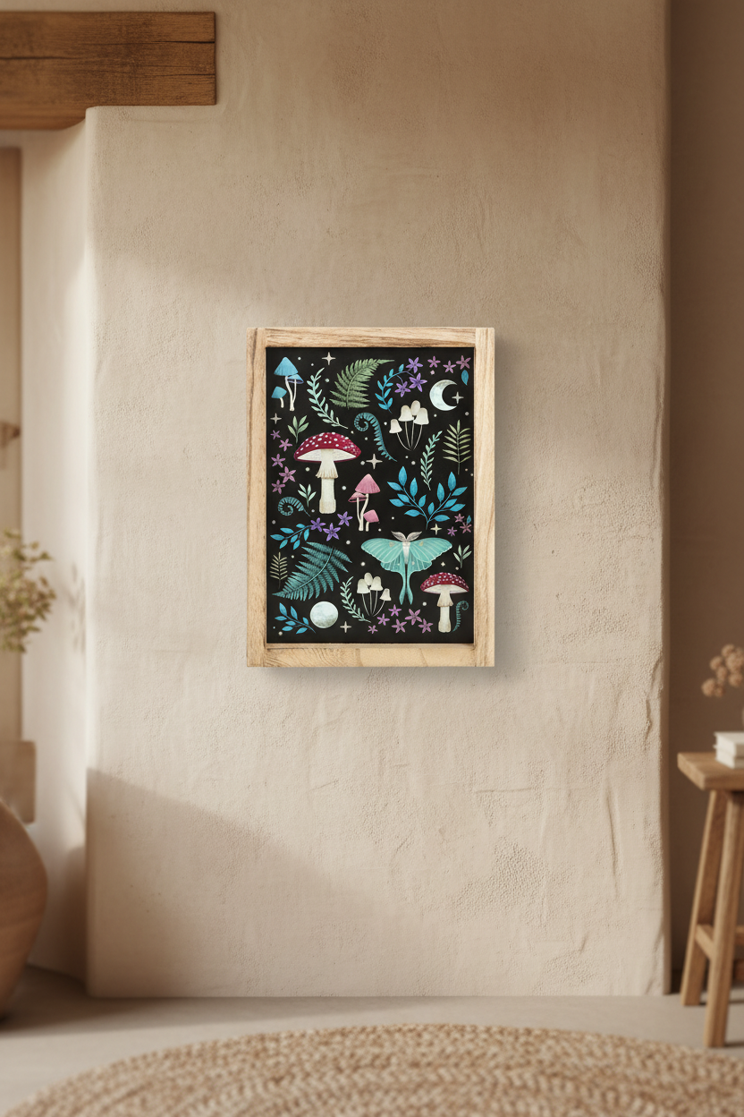 Dark Forest Framed Wall Print