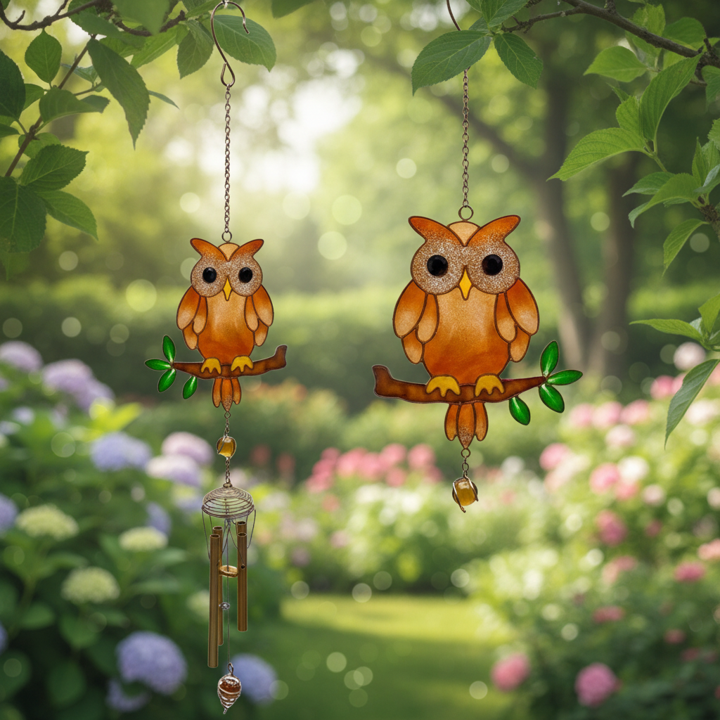 Brown Owl Windchime
